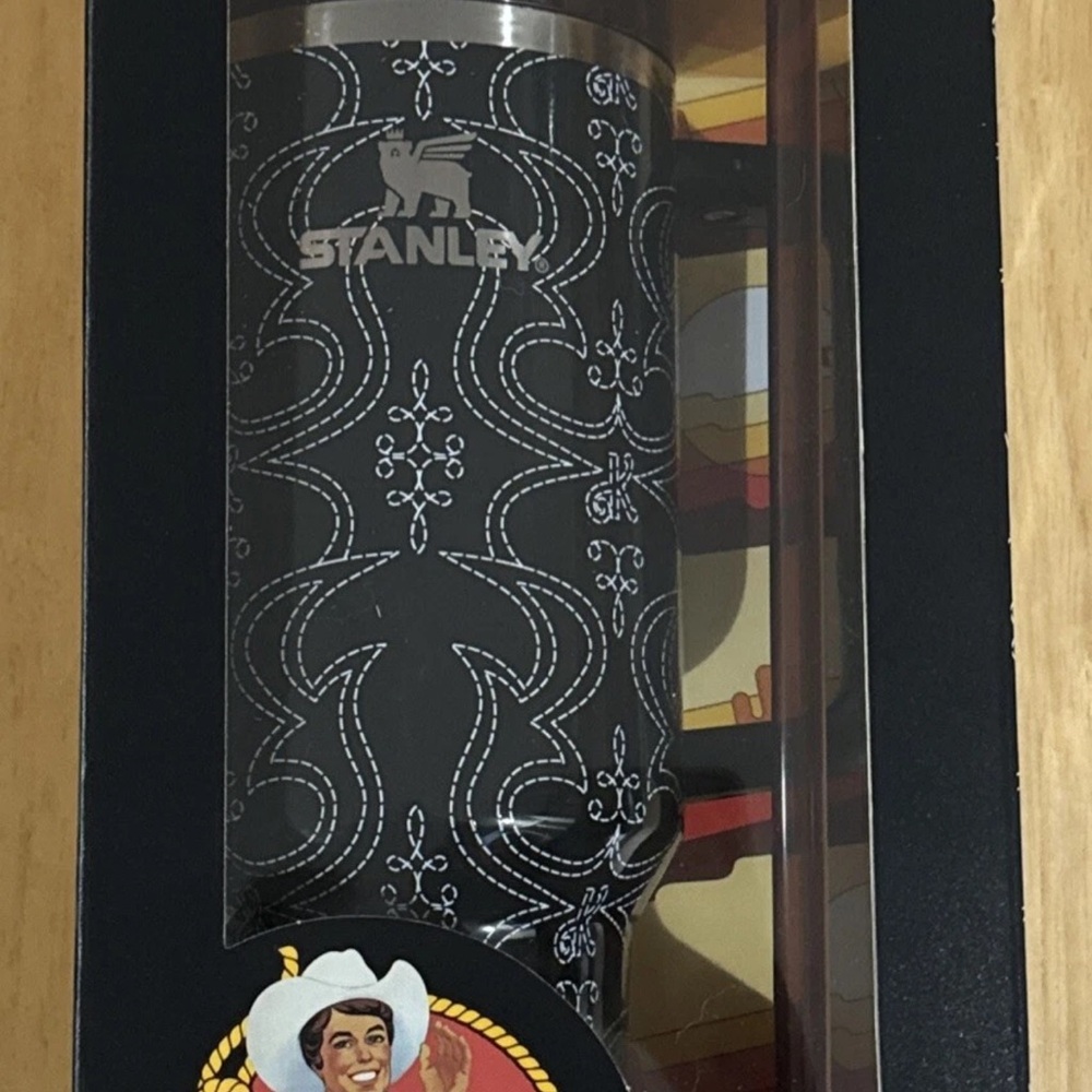 Stanley Black Patterned Vacuum Tumbler